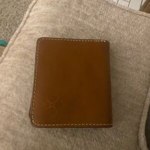 Patricia Nash Brown Leather Trifold Wallet Unisex